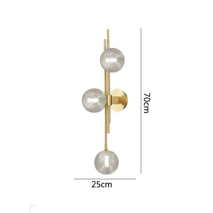 Decorbites™ Grüne Weiße Glasball-Wandlampen Nordisch Heimdekoration Nachttisch-Wandleuchte Goldene Leuchten
