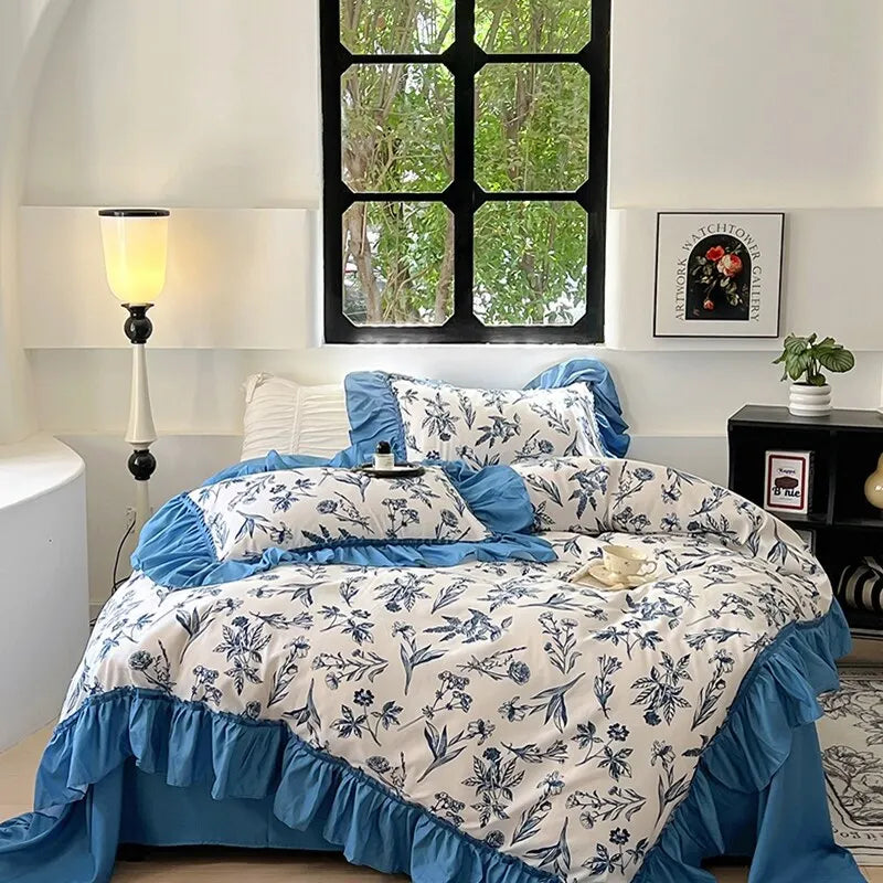 Lace Print Duvet Set