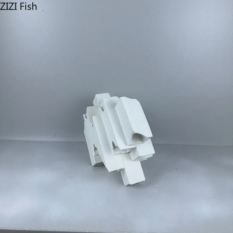 Decorbites™ Geometrische Keramik-Schreibtisch-Dekoration Minimalismus-Skulptur Raum-Dekoration