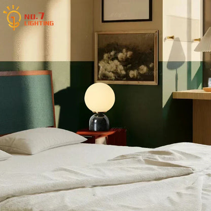 Decorbites™ Sahne-Wind-Marmor-Tischleuchte LED G9 Einfaches Designer-Schreibtischlicht