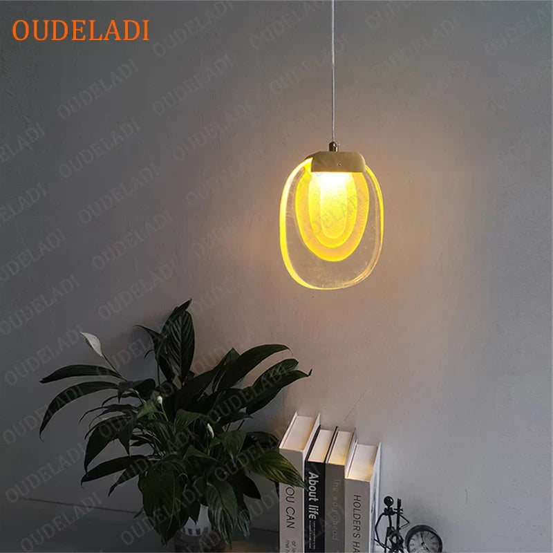 DecorBites™ Crystal LED Pendant: Elegant Lighting for Dining, Bar, Kitchen, Bedroom