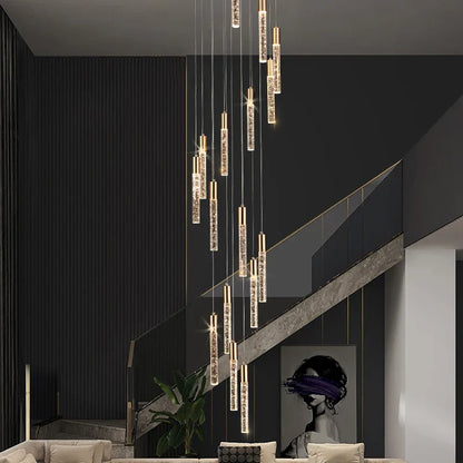 Decorbites™ Zylindrale Treppenhausleuchter: Moderne Beleuchtung für Dachgeschoss-Wohnzimmer