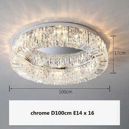 Decorbites™ Kristall-Gold-Deckenleuchte für Esszimmer, LED-Kronleuchter zur Dekoration des Wohnzimmers