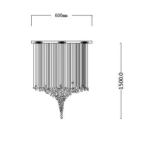 Modern Crystal Staircase Chandelier