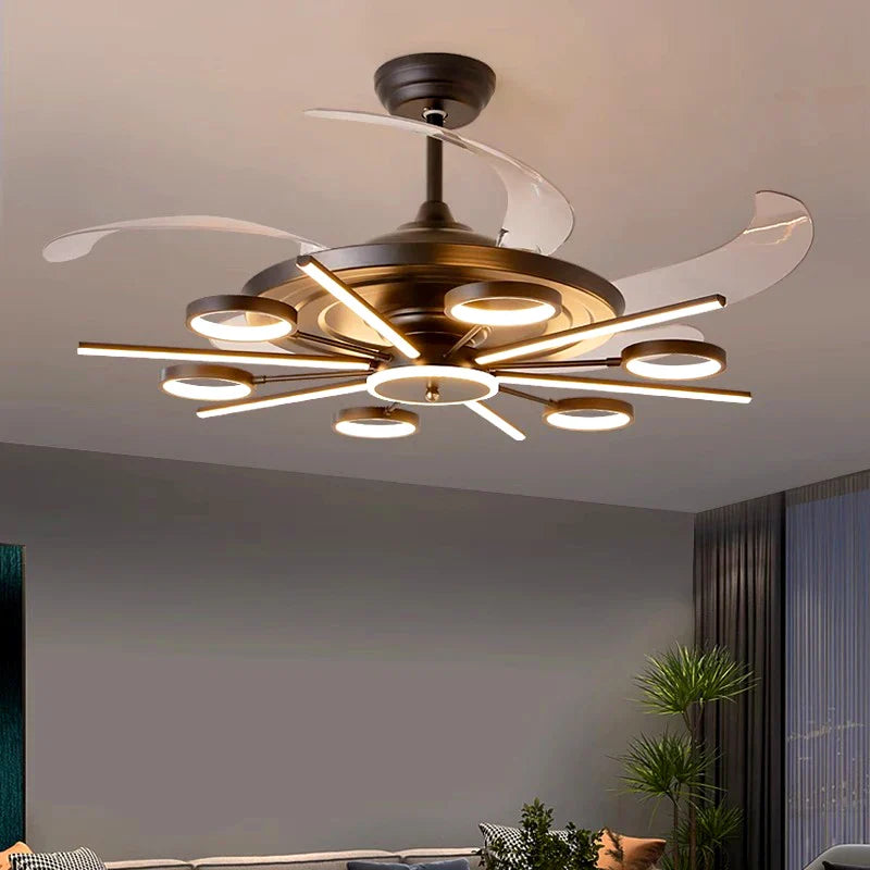 Decorbites™ LED-Deckenventilator für Kinderzimmer mit blattlosem Design und Fernbedienung
