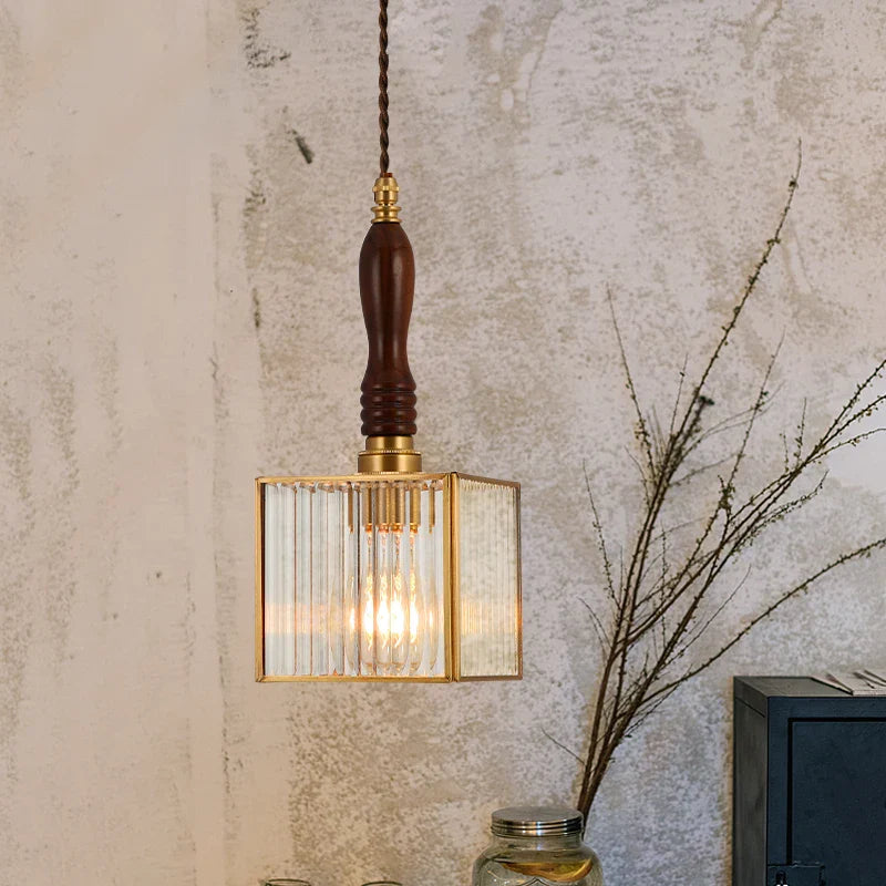 Decorbites™ Glas-LED-Pendantleuchte: Japanisches Vintage-Kupfer-Hängeleuchte für die Heimdekoration