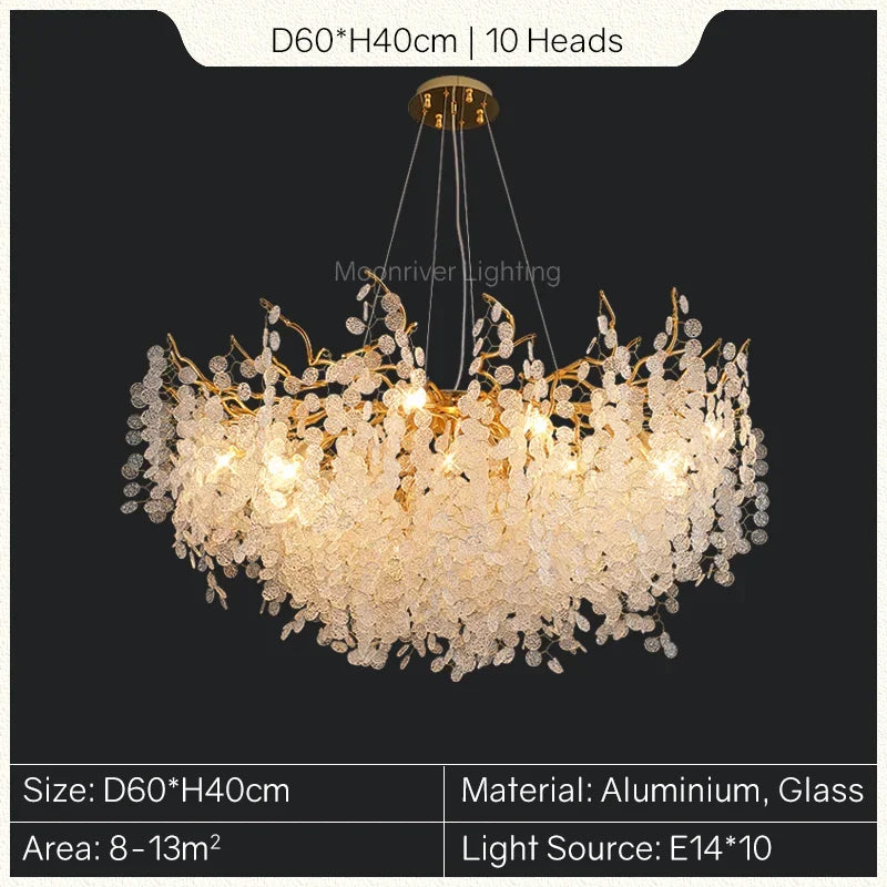 Decorbites™ Goldener Baumzweig-Kronleuchter: Elegante europäische Stil Pendelleuchte für die Einrichtung zu Hause