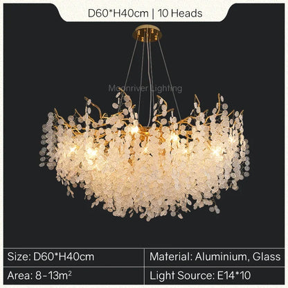 Decorbites™ Goldener Baumzweig-Kronleuchter: Elegante europäische Stil Pendelleuchte für die Einrichtung zu Hause