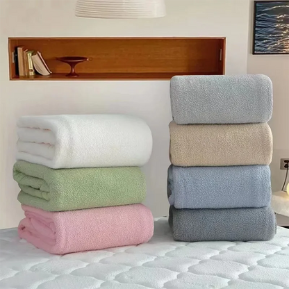 Decorbites™ Cloud Comforter: Plüschiges doppelseitiges Büro-Nickerchen-Decke, hochwertige einfarbig samtenes Decke