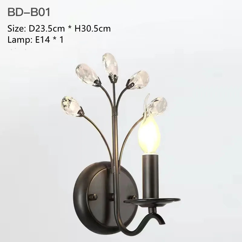 DecorBites™ Crystal LED Chandelier for Home Lighting in Bedroom Living Room Dining Kitchen