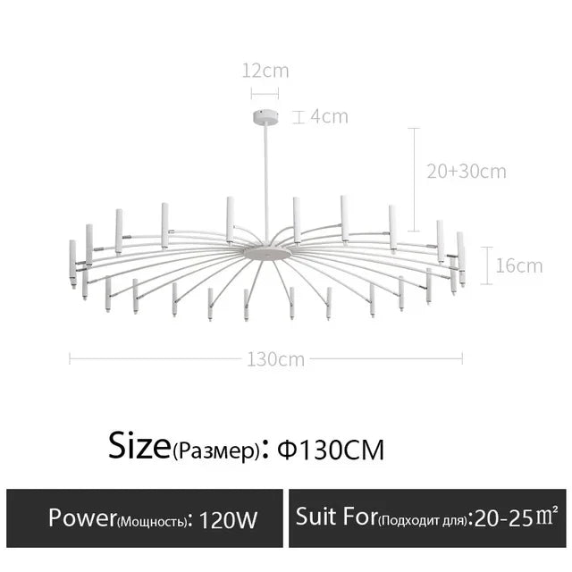 Minimalist Metal G9 Pendant Chandelier