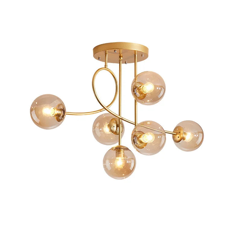 Decorbites™ Glas-Kugeln-LED-Deckenleuchter – Moderne nordische Pendelleuchte für das Wohnzimmer