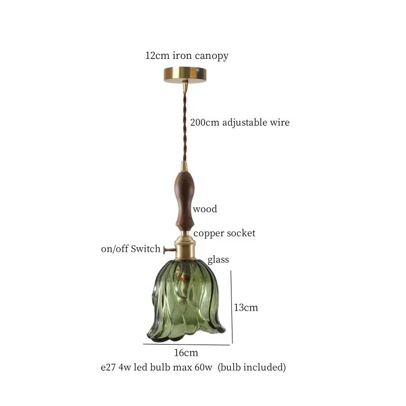 Green Minimalist Pendant Light