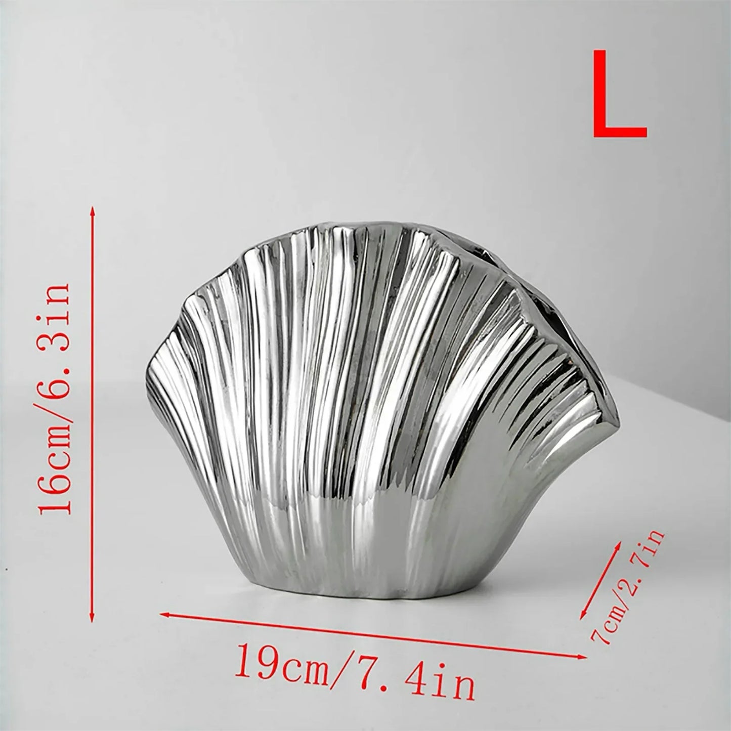 Decorbites™ Gradient Shell Keramikvase | Bunte Blumentopf Heimdekoration & Accessoires