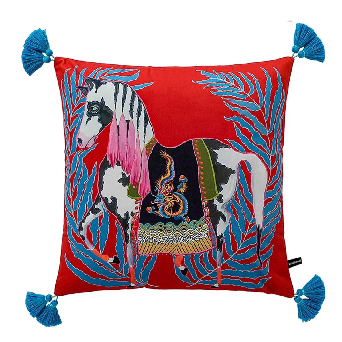 Cheetah Tassel Cushion Cover