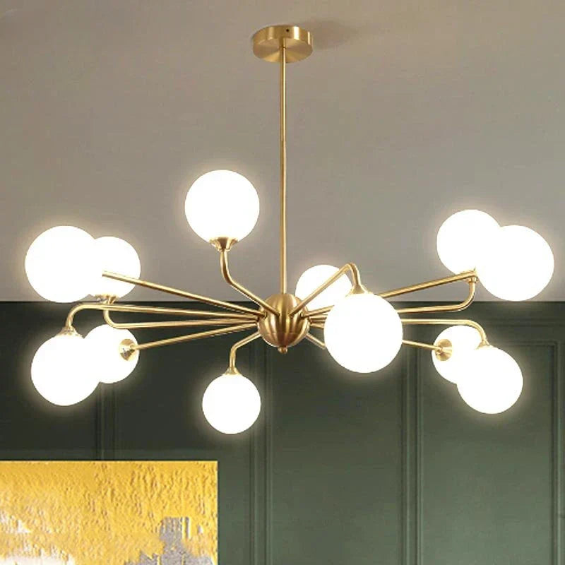 DecorBites™ Copper Ceiling Chandelier for Home Decor Lighting