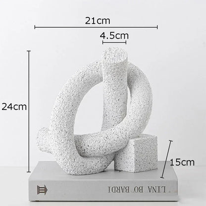 DecorBites™ Abstract Twisted Knot Sculpture for Room Aesthetics Decor
