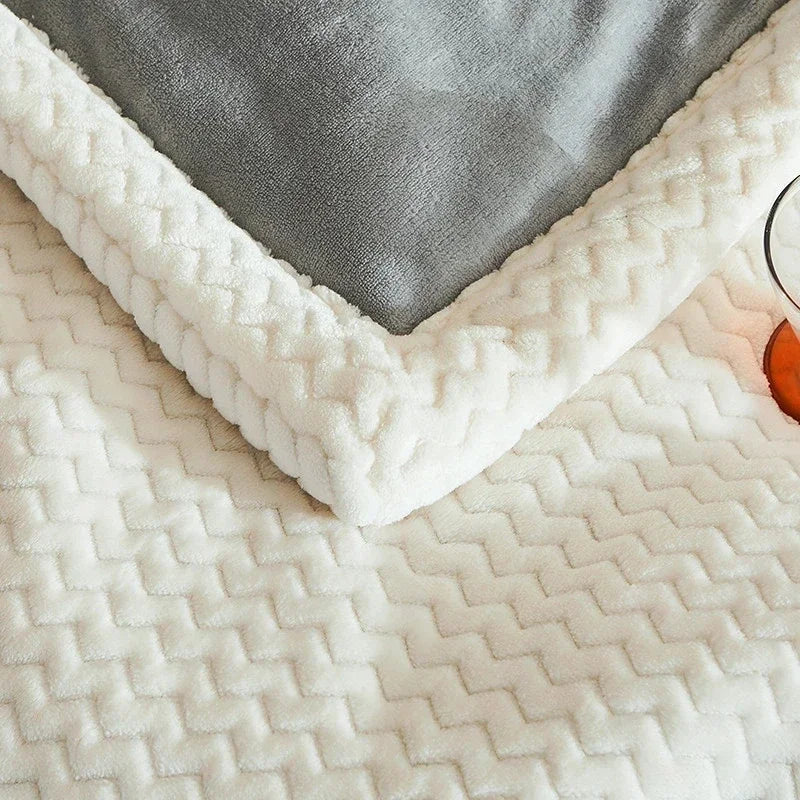 Decorbites™ Gemütliche Winter-Fleece-Decke | Queen-Größe Weiche & Warme Daunensteppdecke