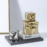Gold Irregular Fold Figurine