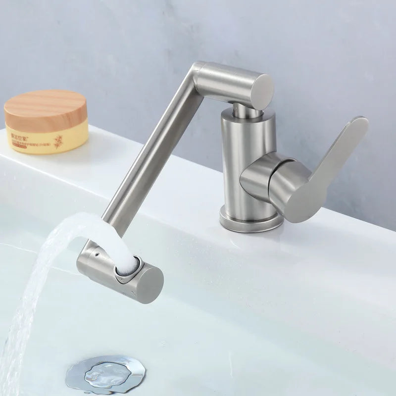 Decorbites™ 304-Edelstahl Badezimmer-Wasserhahn, Warm- und Kaltwasser, Küchenwaschbecken, Badezimmer-Zubehör