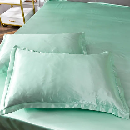 Decorbites™ Ice Rayon Satin Bettwäsche-Set: Kühlend, weich, sommerlicher Komfort für Einzel- bis Doppelbett