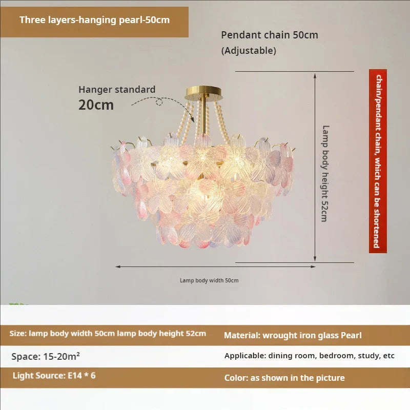 Decorbites™ Blattloser Kristall-Lüster: Moderne französische Beleuchtung für Wohnzimmer und Schlafzimmer