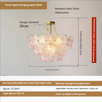 Decorbites™ Blattloser Kristall-Lüster: Moderne französische Beleuchtung für Wohnzimmer und Schlafzimmer