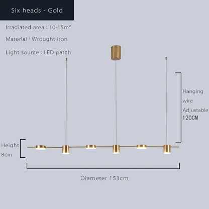Decorbites™ Dimmbare LED-Deckenleuchter für Wohnzimmer & Küche - Moderne Hängelampe