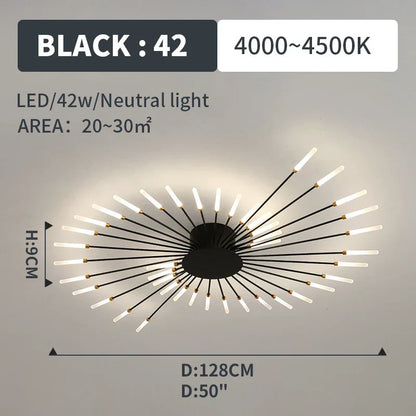Decorbites™ LED-Feuerwerk-Anhängerlampen – Moderne Kronleuchterbeleuchtung für Wohnzimmer und Schlafzimmer