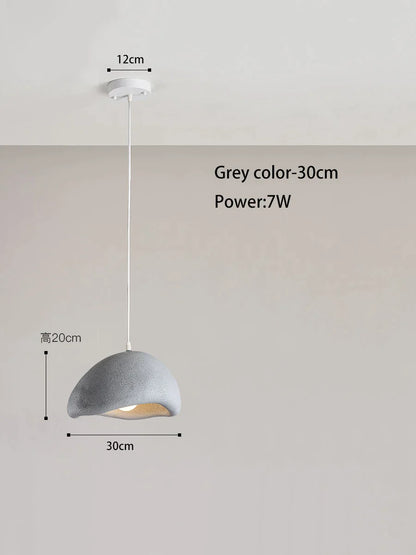 DecorBites™ Cream Style Cloud Chandelier Cement LED Pendant Lamp - Modern Hanging Light