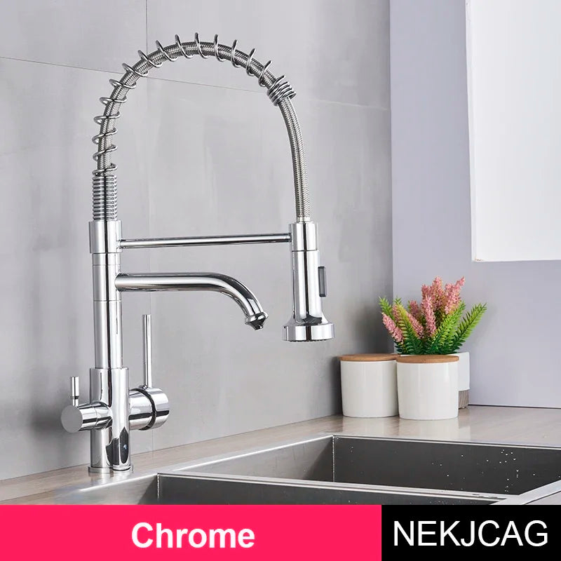Decorbites™ Zweimodus-Wasserfilter-Küchenarmatur mit 360°-Drehung und Heiß-Kalt-Mischer
