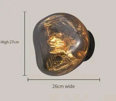 Nordic Lava Glass Wall Lamp