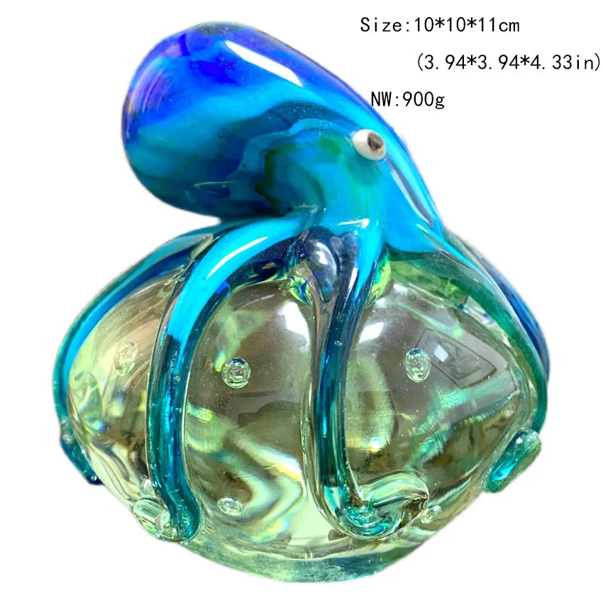Decorbites™ Handgefertigte Kristall-Sikahirsch-Figur aus Blasglas Tierhandwerk Wohnungsdekoration