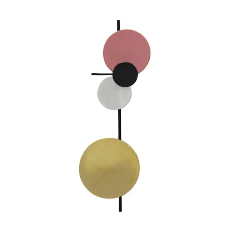Decorbites™ Bunte Kreismetall-LED-Wandleuchte für Schlafzimmer Badezimmer Kunstdekoration Heimbeleuchtung