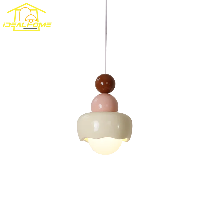 Decorbites™ Sahne-Wind-Harz/Glas-Hängeleuchten: Moderne LED E27 Hängelampe für Schlafzimmer, Bar, Kinderzimmer
