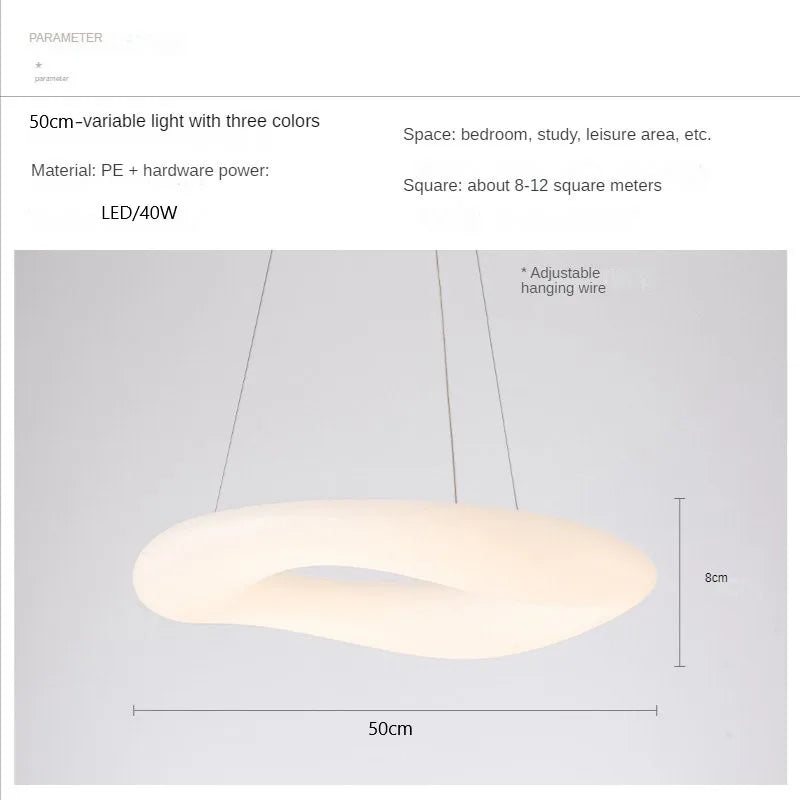 Decorbites™ Wolken-Hängeleuchte: Nordisch-minimalistischer Donut-Kronleuchter für Wohnzimmer & Kinderzimmer