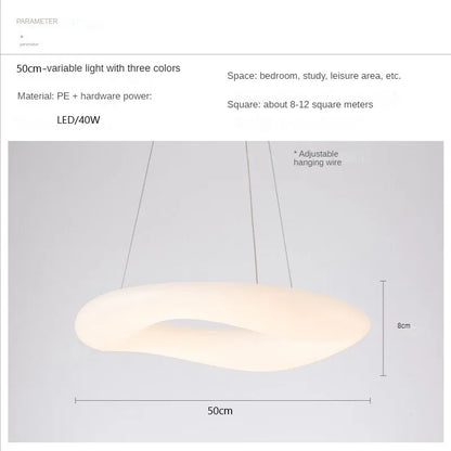 Decorbites™ Wolken-Hängeleuchte: Nordisch-minimalistischer Donut-Kronleuchter für Wohnzimmer & Kinderzimmer