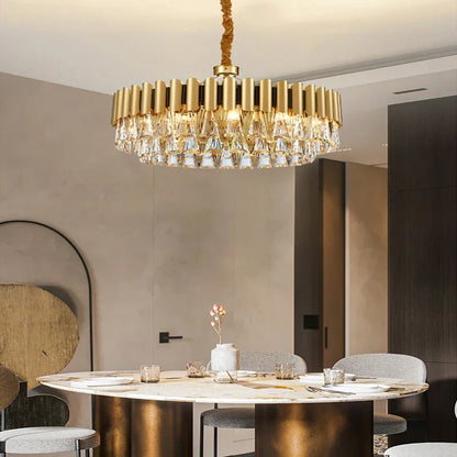 Decorbites™ Gold Kristall-Lüster LED Nordisch Klassisch Wohnzimmer Lamparas