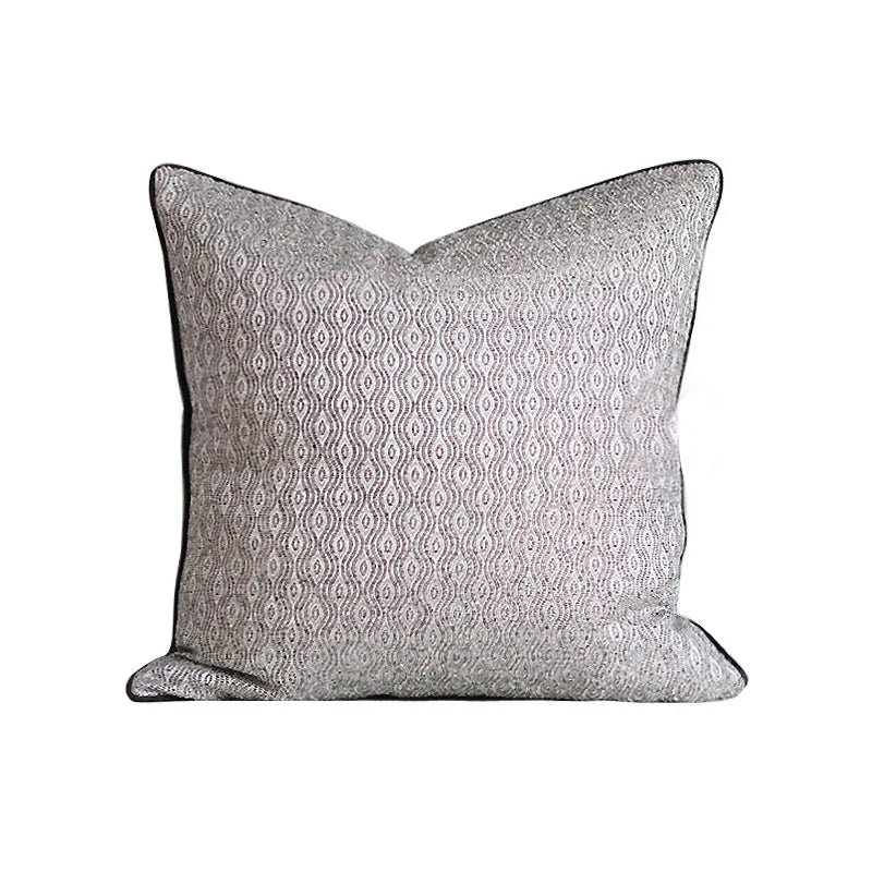 Decorbites™ Dunkelorange Geometrische Blütenblätter Leder-Patch Lendenkissenbezug Luxus-Hülle