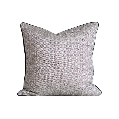Decorbites™ Dunkelorange Geometrische Blütenblätter Leder-Patch Lendenkissenbezug Luxus-Hülle