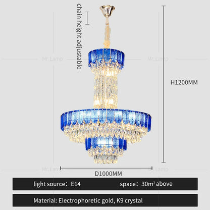 Decorbites™ Kristall-Leuchter: Postmoderne Mehrschicht-Luxus für Wohnzimmer, Hotel-Lobby und Villa