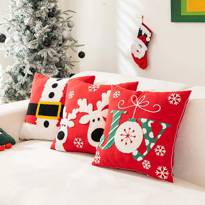 Decorbites™ gestickte Weihnachtskissenbezüge für festliche Dekoration