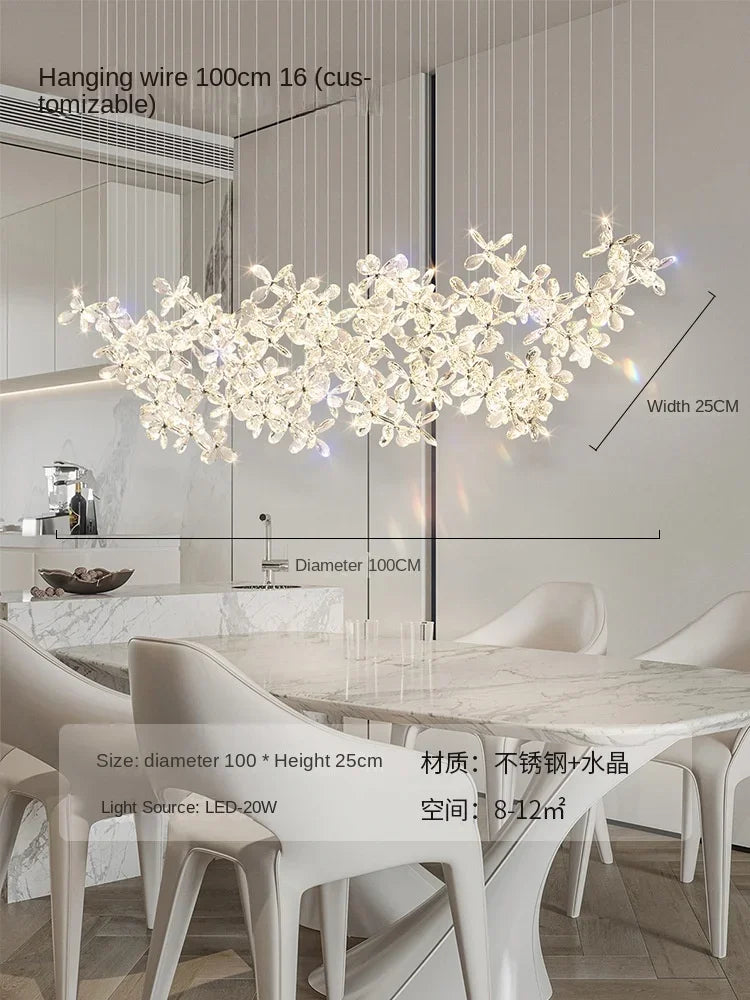 Decorbites™ Kristall-LED-Kronleuchter: Moderne Luxus-Blütenförmige Dekorationsbeleuchtung