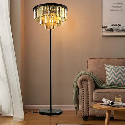 Decorbites™ Kristallbodenleuchte: Modernes nordisches Design für luxuriöse Wohnzimmerdekoration