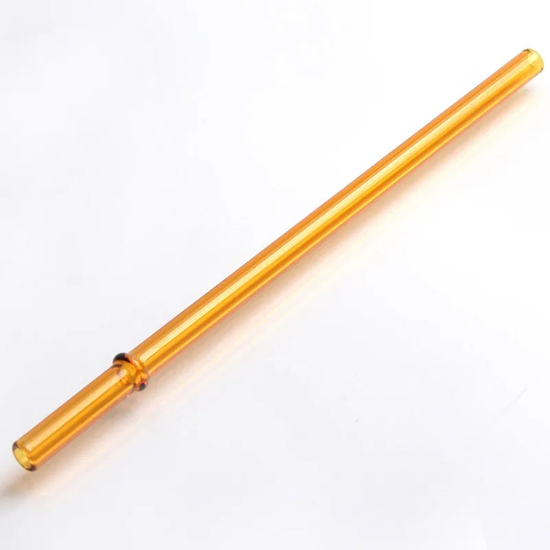 DecorBites™ Glass Bent Straw 200mm - Reusable Cold Beverage Drinking Straw