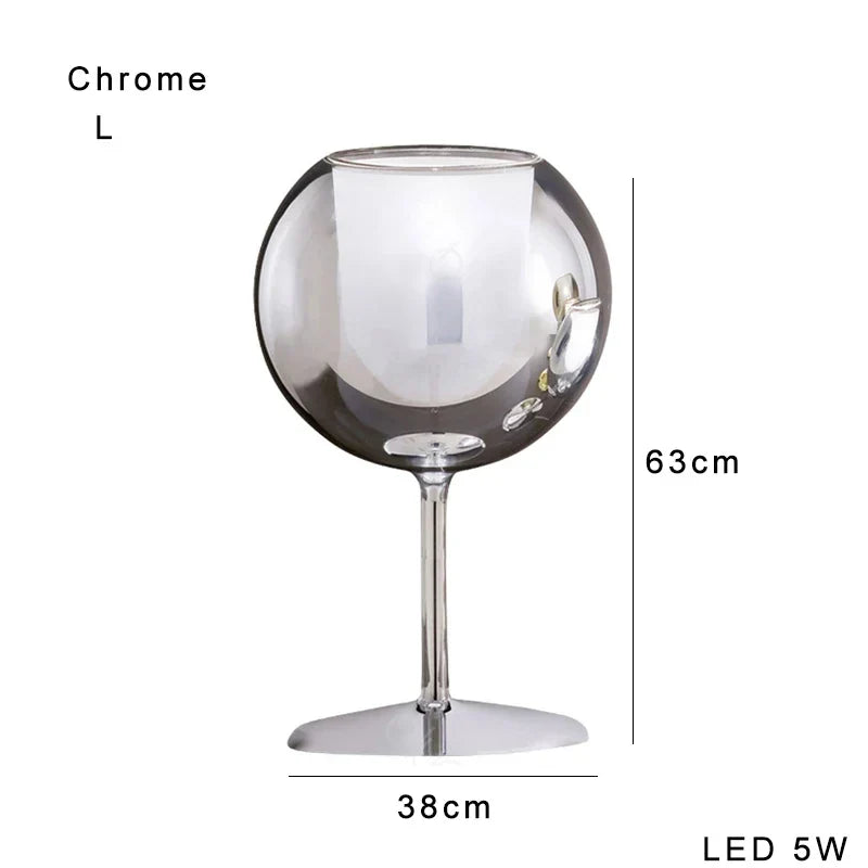DecorBites™ Glass Gold Table Lamp: Luxury Designer Desk Light for Elegant Living Spaces