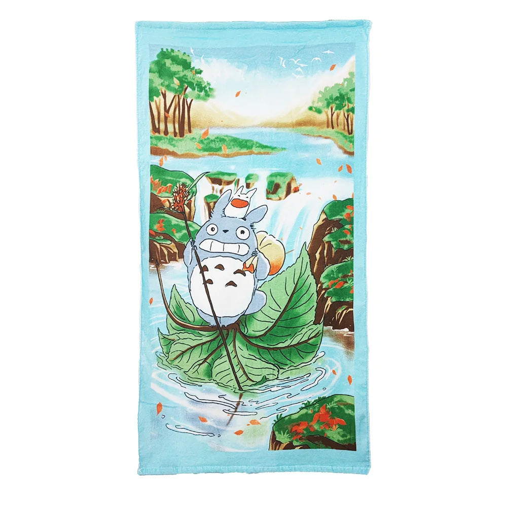 Cat Velour Bath Towel
