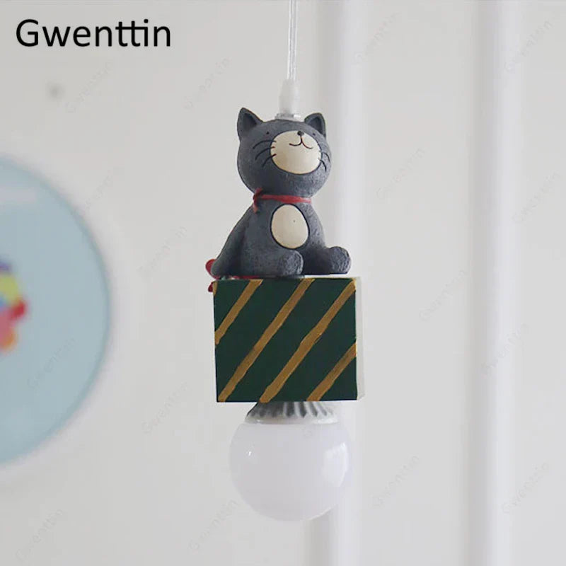 Decorbites™ Kinder-Tieranhängerlampe: Hase Löwe Katze LED-Deckenleuchte