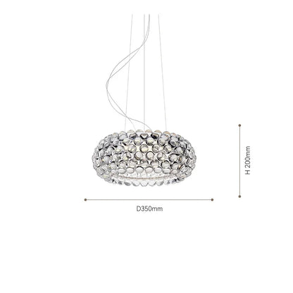 Decorbites™ Acryl RS7 Lampenanhänger Caboche Dia35/50/65CM Klar Gold Lampe