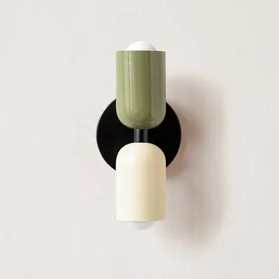 DecorBites™ Cream Double Head Wall Lamp: Nordic Medieval Design for Bedroom, Children's Room, Study